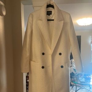 Express M white winter coat